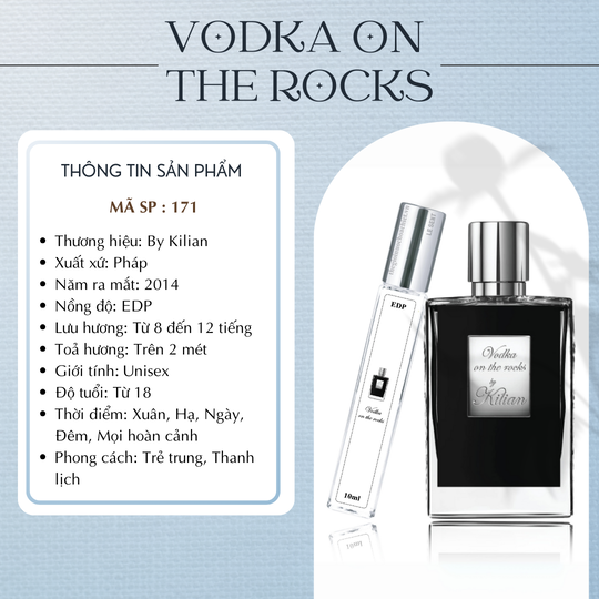 Nước hoa chiết Vodka On The Rocks by Kilian