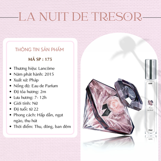 Nước hoa chiết La Nuit Tresor by Lancome