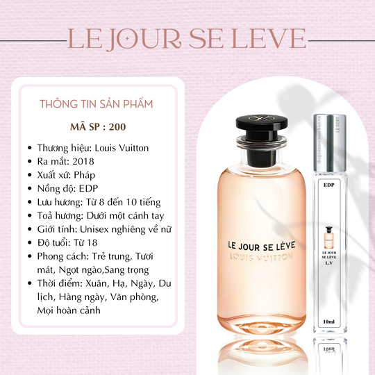 Nước hoa chiết Le Jour Se Lève by Louis Vuitton