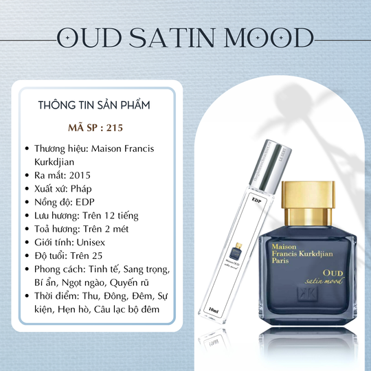 Nước hoa chiết Oud Satin Mood by MFK