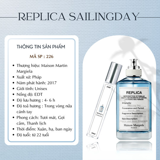 Nước hoa chiết Sailing Day Replica by Maison Martin Margiela