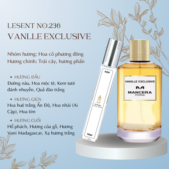 Nước hoa chiết Vanille Exclsif by Mancera