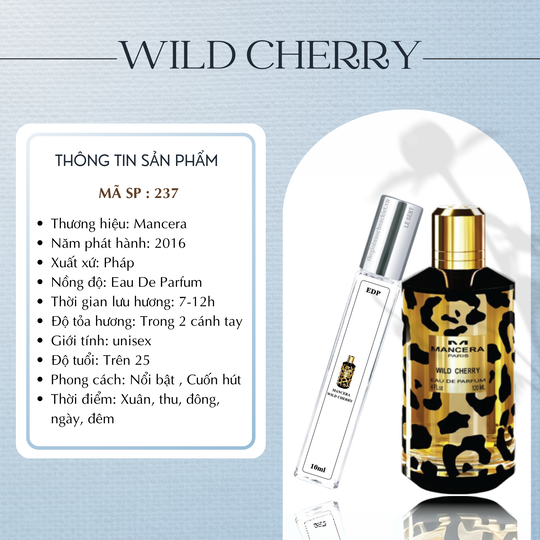 Nước hoa chiết Wild Cherry by Mancera