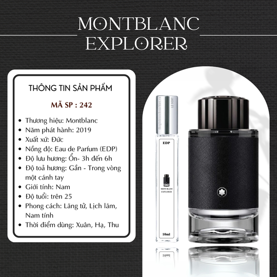 Nước hoa chiết Explorer by Montblanc 