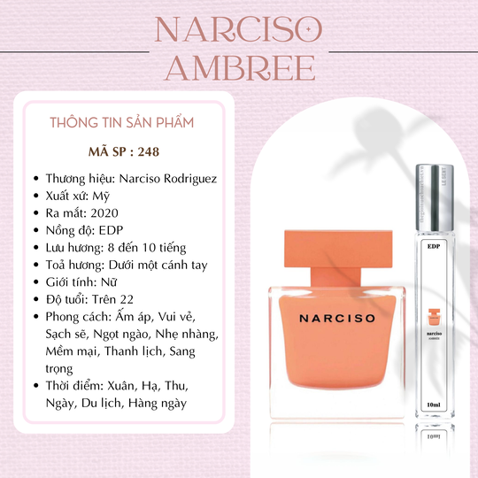 Nước hoa chiết Ambrée by Narciso Rodriguez