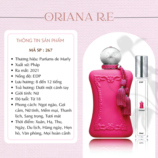 Nước hoa chiết Oriana R.E by Parfums De Marly