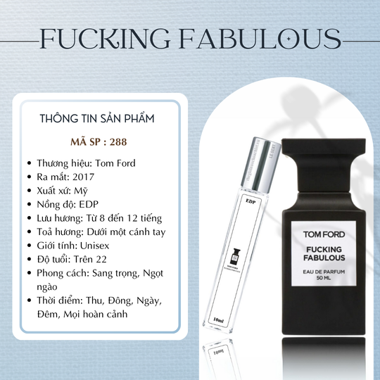 Nước hoa chiết Fucking Fabulous by Tom Ford 