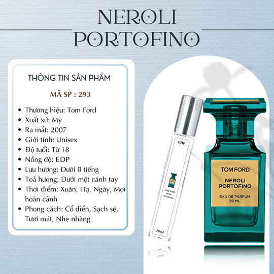 Nước hoa chiết Neroli Portofino by Tomford 