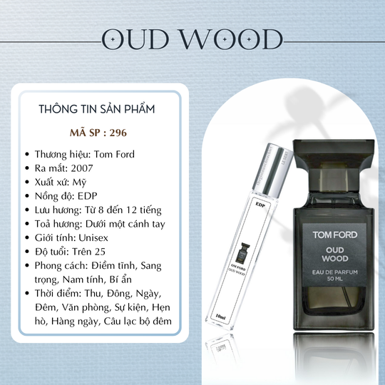 Nước hoa chiết Oud Wood by Tom Ford 