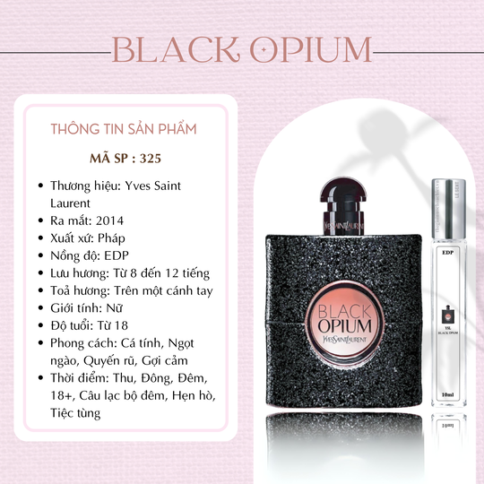 Nước hoa chiết Black Opium by YSL