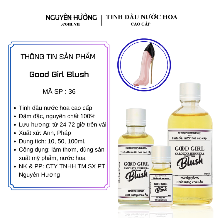 Tinh Dầu Nước Hoa Cao Cấp Good Girl Blush