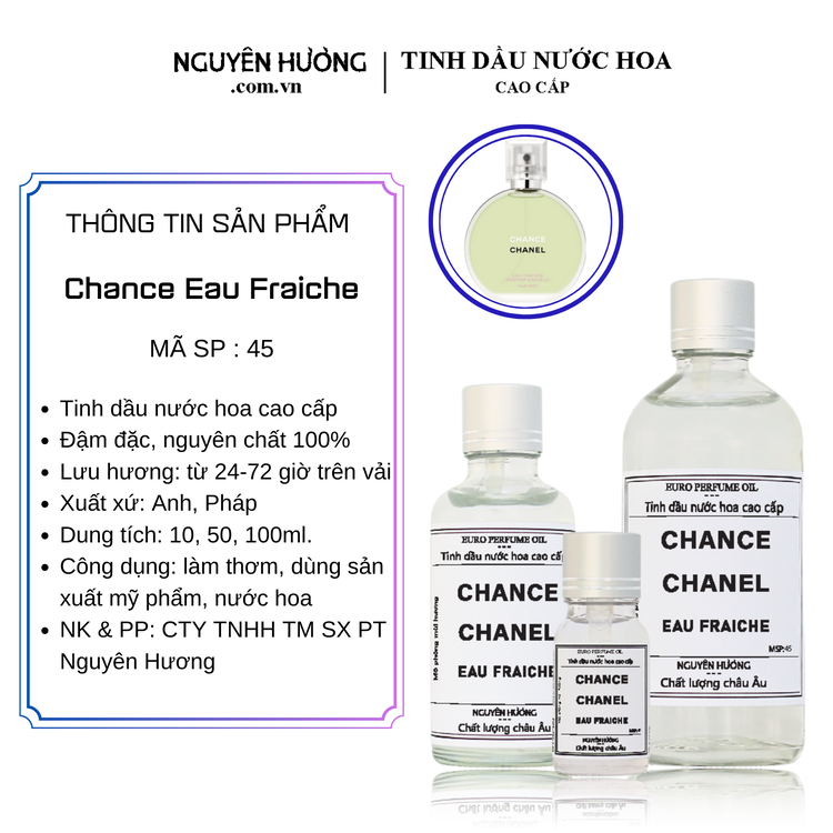 Tinh Dầu Nước Hoa Cao Cấp Chance Eau Fraiche