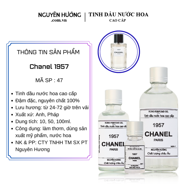 Tinh Dầu Nước Hoa Cao Cấp Chanel 1957