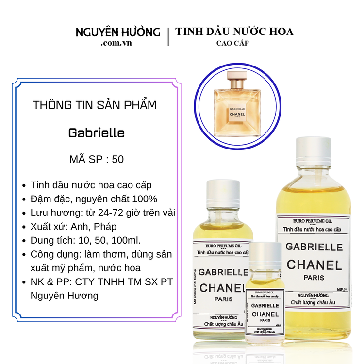 Tinh Dầu Nước Hoa Cao Cấp Gabrielle