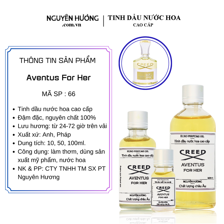 Tinh Dầu Nước Hoa Cao Cấp Aventus For Her by Creed