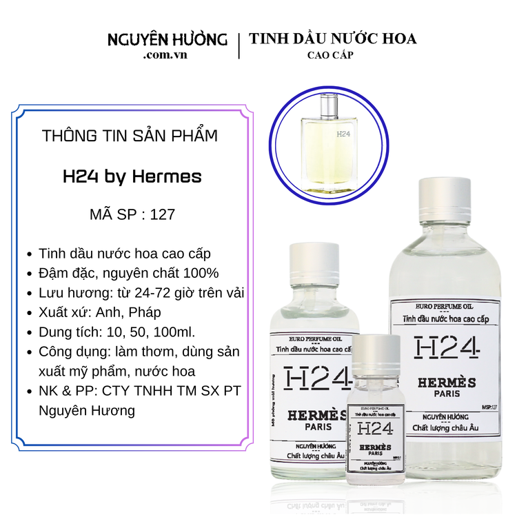 Tinh Dầu Nước Hoa Cao Cấp H24 by Hermes 