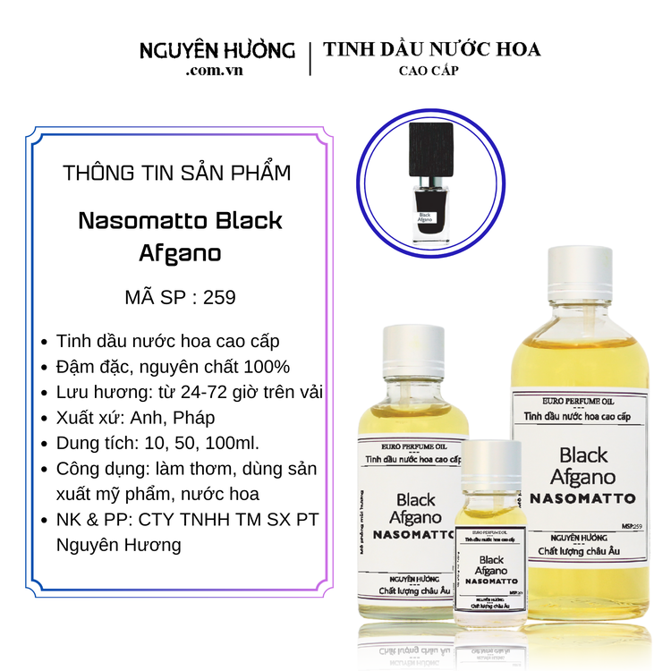 Tinh Dầu Nước Hoa Cao Cấp Black Afgano by Nasomatto 