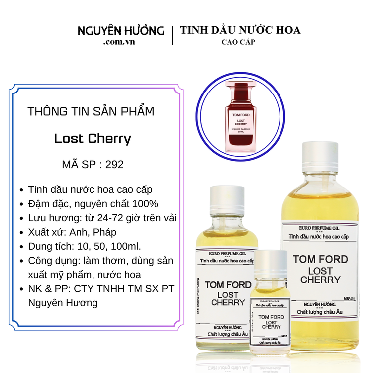 Tinh Dầu Nước Hoa Cao Cấp Lost Cherry by Tom Ford