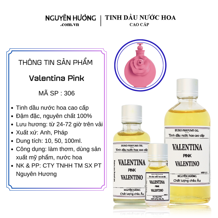 Tinh Dầu Nước Hoa Cao Cấp Valentina Pink by Valentino 