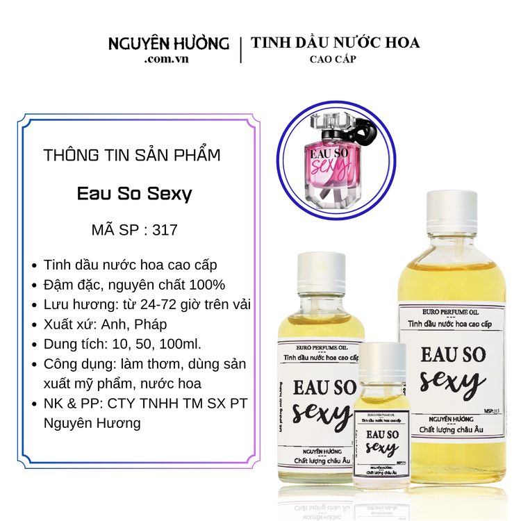 Tinh Dầu Nước Hoa Cao Cấp Eau So Sexy by Victoria’s Secret